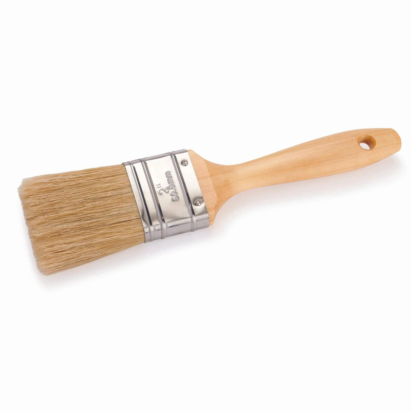 Onyx White China Bristle Brush - Width:2"